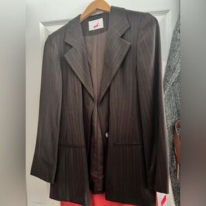 Mondi Chocolate Pinstripe Jacket